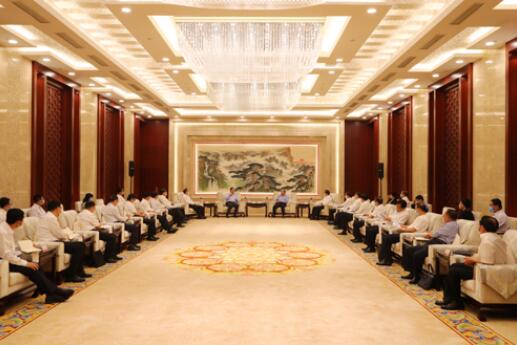 國家電網(wǎng)公司毛偉明、辛保安與山東省委書記劉家義、代省長李干杰會談