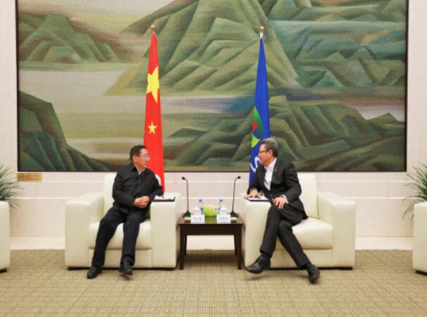 錢智民會(huì)見(jiàn)青海省政協(xié)副主席、海南州委書(shū)記張文魁