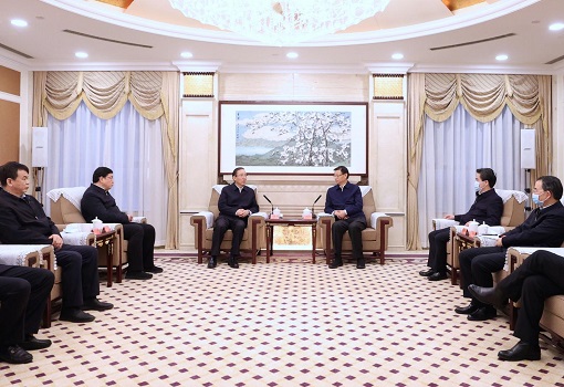 國家電網董事長辛保安、總經理張智剛與江蘇省省長許昆林舉行會談