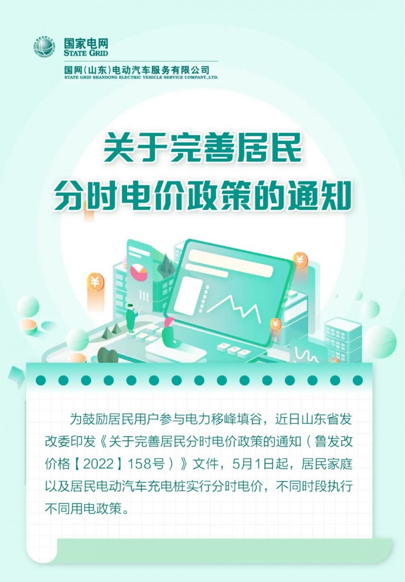 山東居民分時電價政策，5月1日開始執(zhí)行！