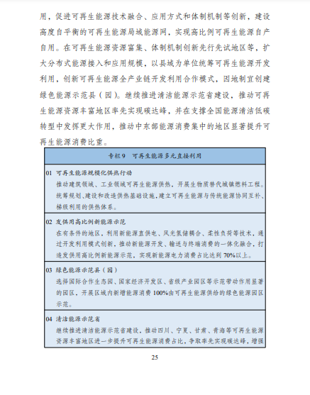 發(fā)改委、能源局等九部委聯(lián)合印發(fā)發(fā)布“十四五”可再生能源規(guī)劃！