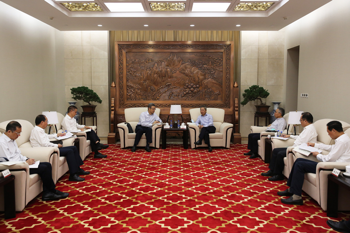 錢智民拜訪農(nóng)發(fā)行黨委書記、董事長錢文揮