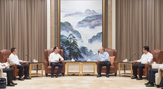 中國電建集團公司黨委書記、董事長丁焰章拜會福建省委書記尹力、省長趙龍