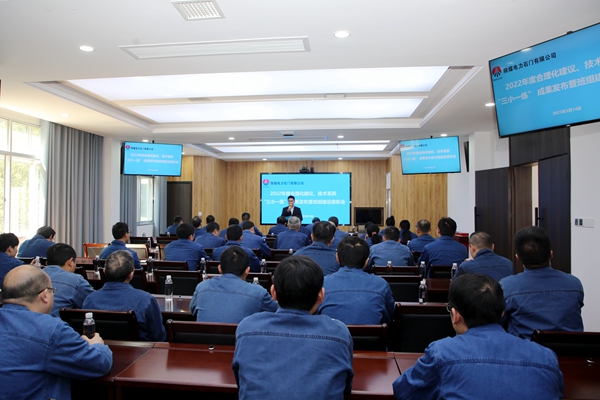 陜煤石電公司召開2022年合理化建議、技術(shù)成果發(fā)布會(huì)暨班組建設(shè)表彰會(huì)