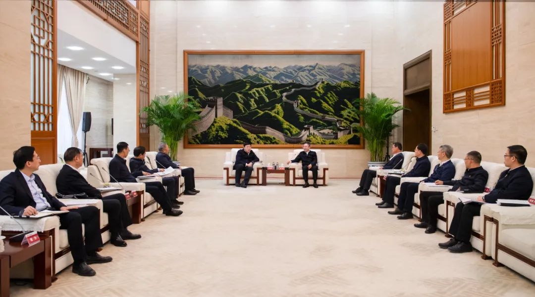 大唐集團董事長、黨組書鄒磊與國家電網(wǎng)董事長、黨組書記張智剛會談