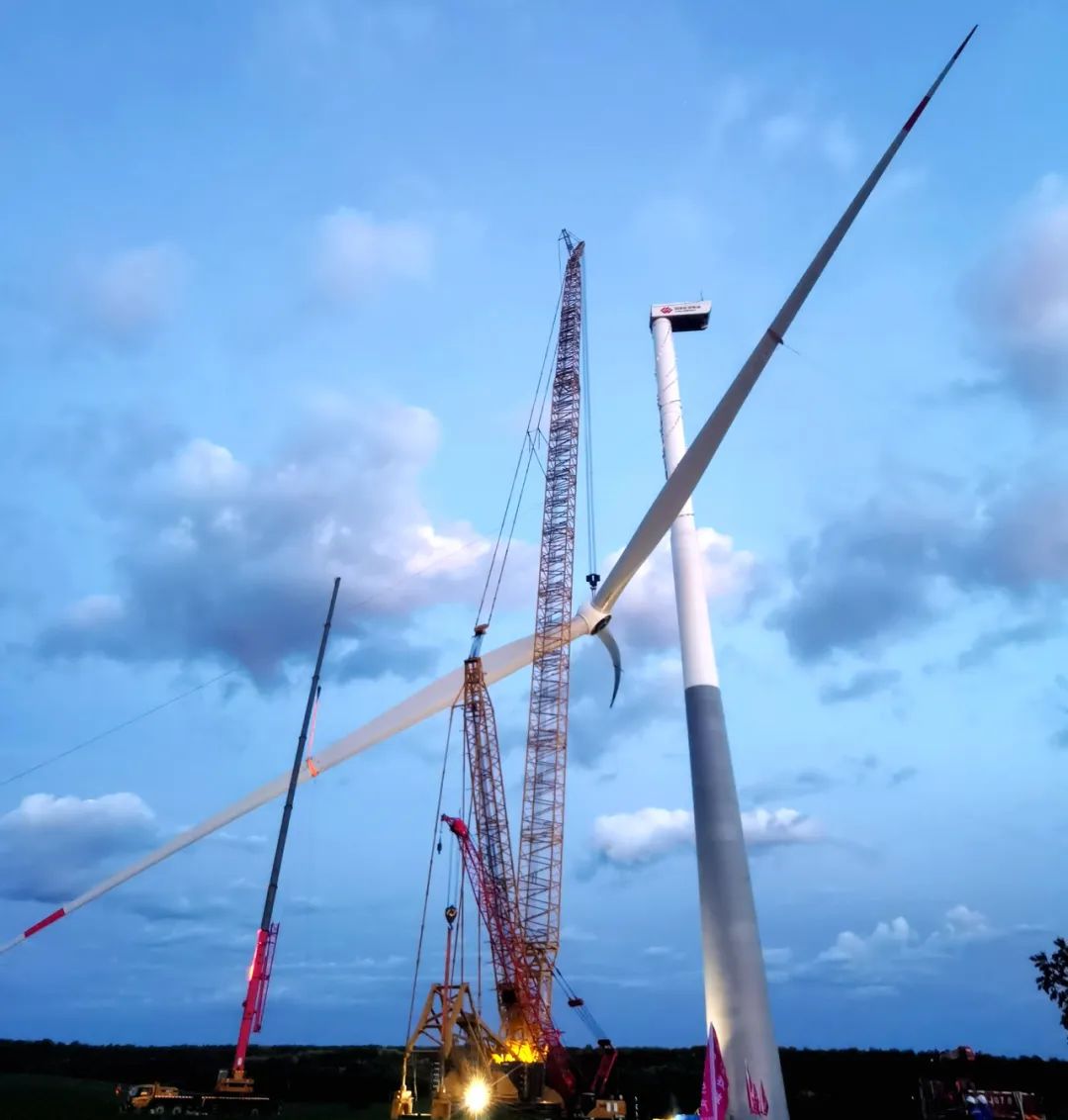 總計30臺!黑龍江北安建華風(fēng)電項目150兆瓦混塔風(fēng)機(jī)吊裝收官