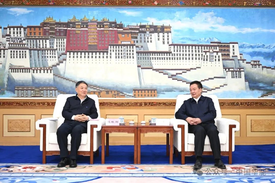 華能集團(tuán)董事長、黨組書記溫樞剛拜會西藏自治區(qū)黨委書記王君正
