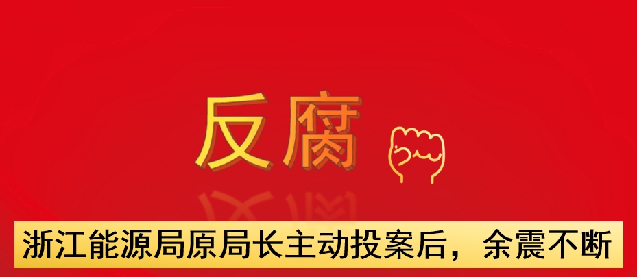 浙江能源局原局長主動投案后，余震不斷