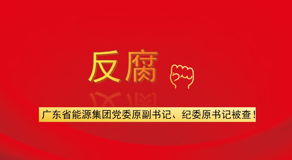 廣東省能源集團(tuán)黨委原副書記、紀(jì)委原書記被查！