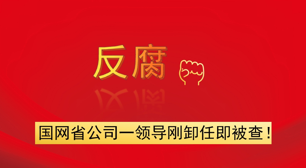 國(guó)網(wǎng)省公司一領(lǐng)導(dǎo)剛卸任即被查！