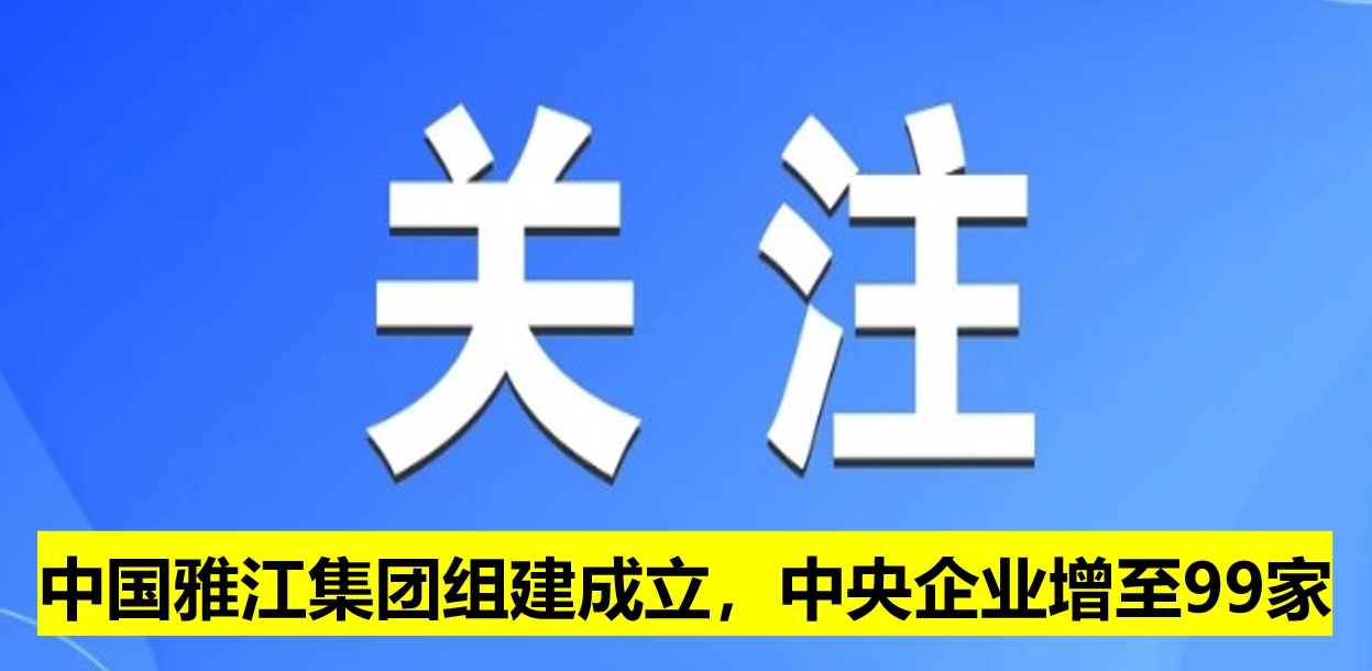 中國雅江集團(tuán)組建成立，中央企業(yè)增至99家